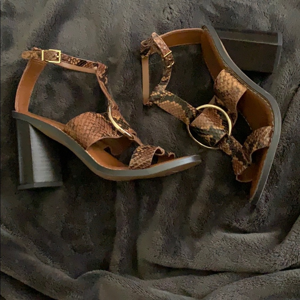Franco SartoDandelion Sz 6M Classic Snake Leather
